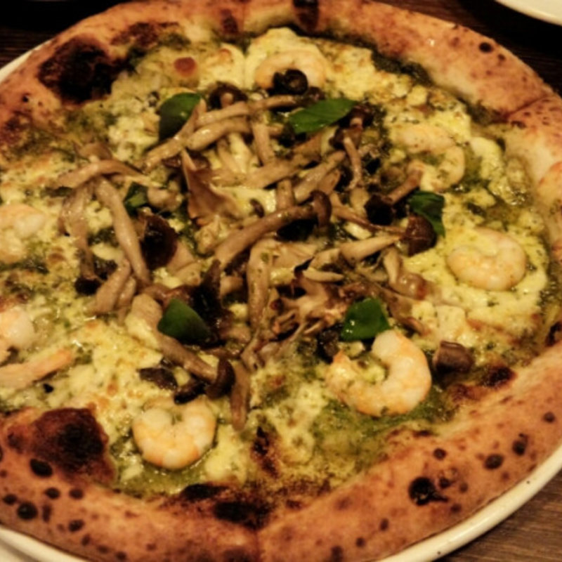 キノコと海老のジェノベーゼ(大宮ワイン倶楽部 )