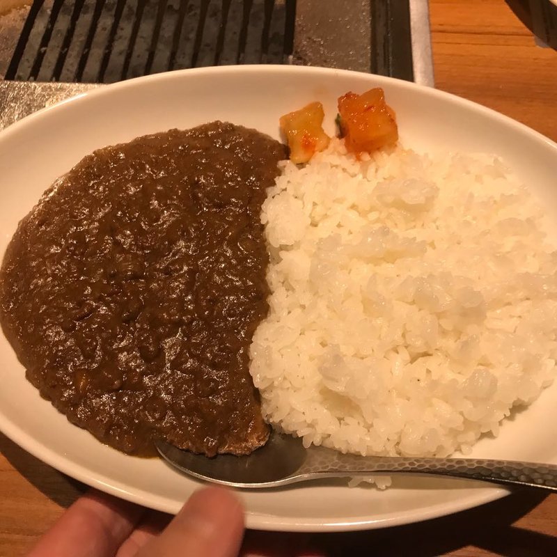 和牛挽肉カレーライス(焼肉ジャンボ 白金)