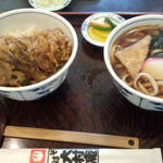 アナゴ天丼とうどんセット(大村庵 )