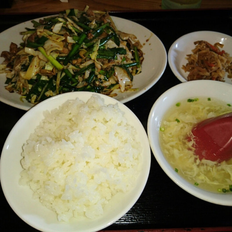 ニラ豚定食(大衆中華炎 )