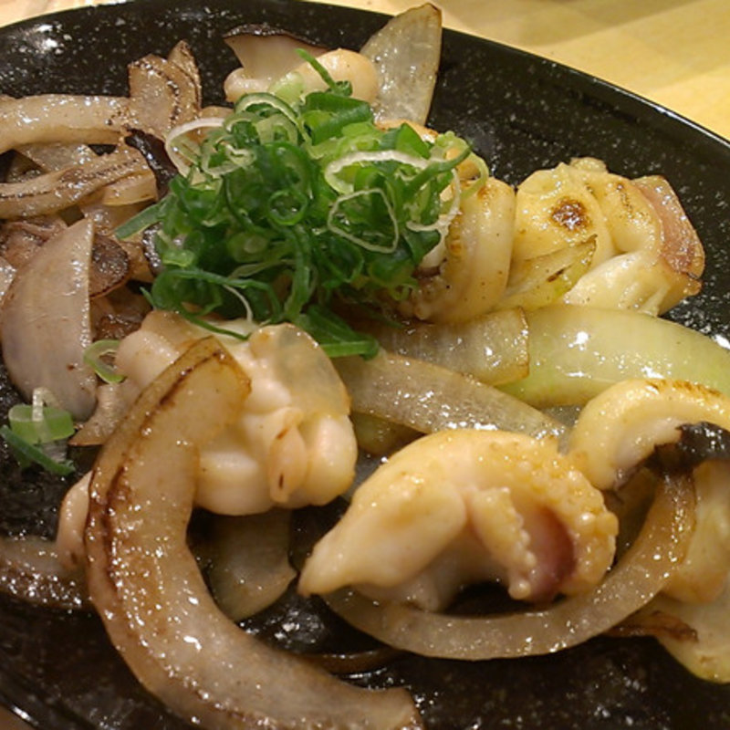 げそバター焼き(大衆酒処　富士一)