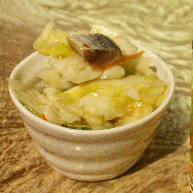 お通し/ニシン漬け(焼鳥ぼんち)