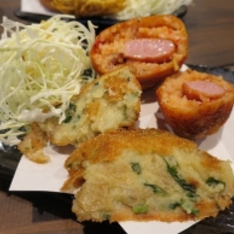 パクマルリコロ＆パクミンポテコロ(大阪かすラーメン 創作コロッケ 万大 （バンダイ）)