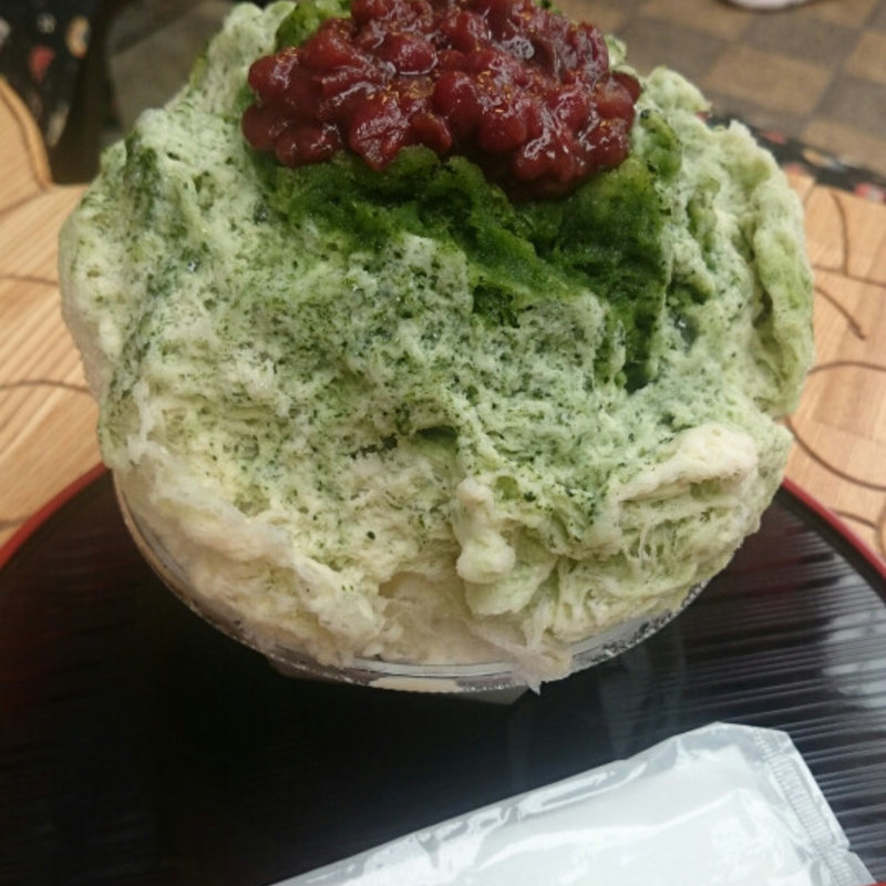 宇治金時ミルクトッピング小(大阪浪花家 )