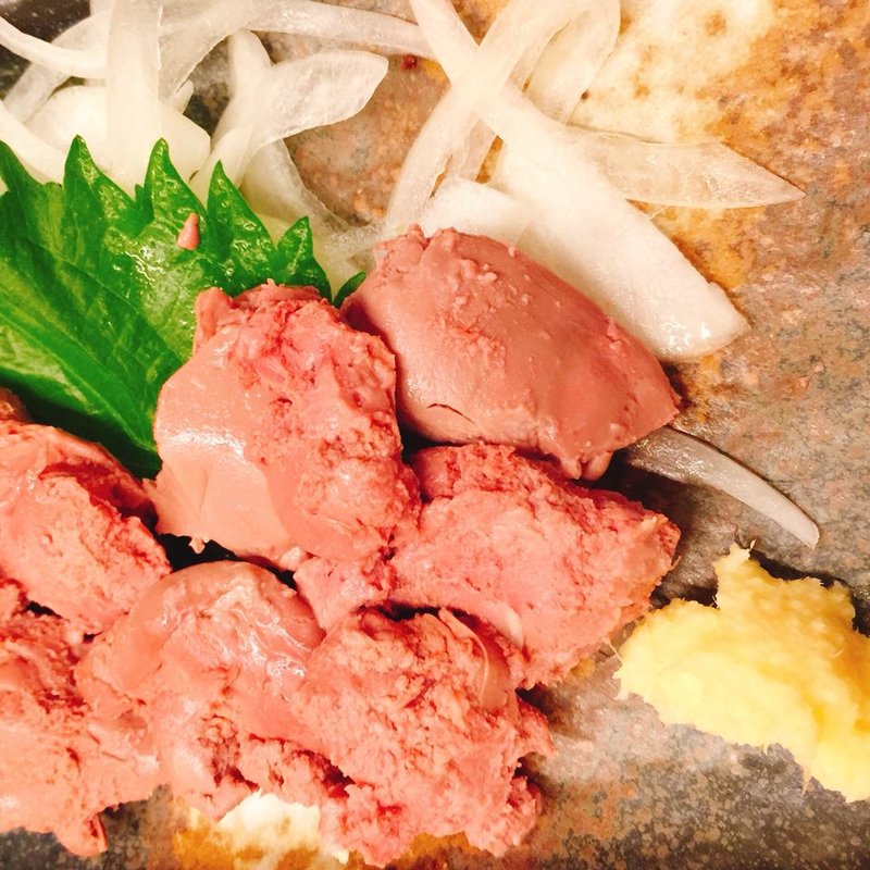 低温調理    フォアグラ刺し(肝料理専門店 肝屋 嘉正亭 みその)