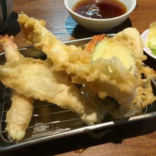 海老定食(天ぷらの山 箕面本店)