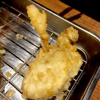 牡蠣の天ぷら(天ぷらの山 箕面本店)