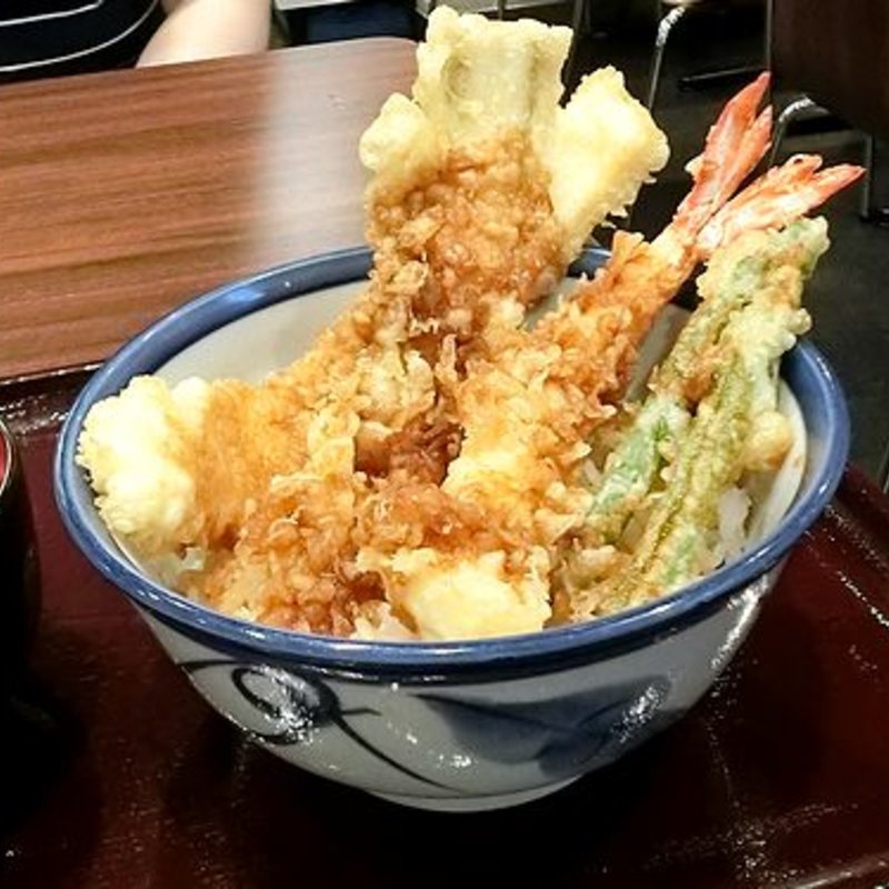 大海老穴子天丼(天丼 てんや ＫＩＴＴＥ博多店)