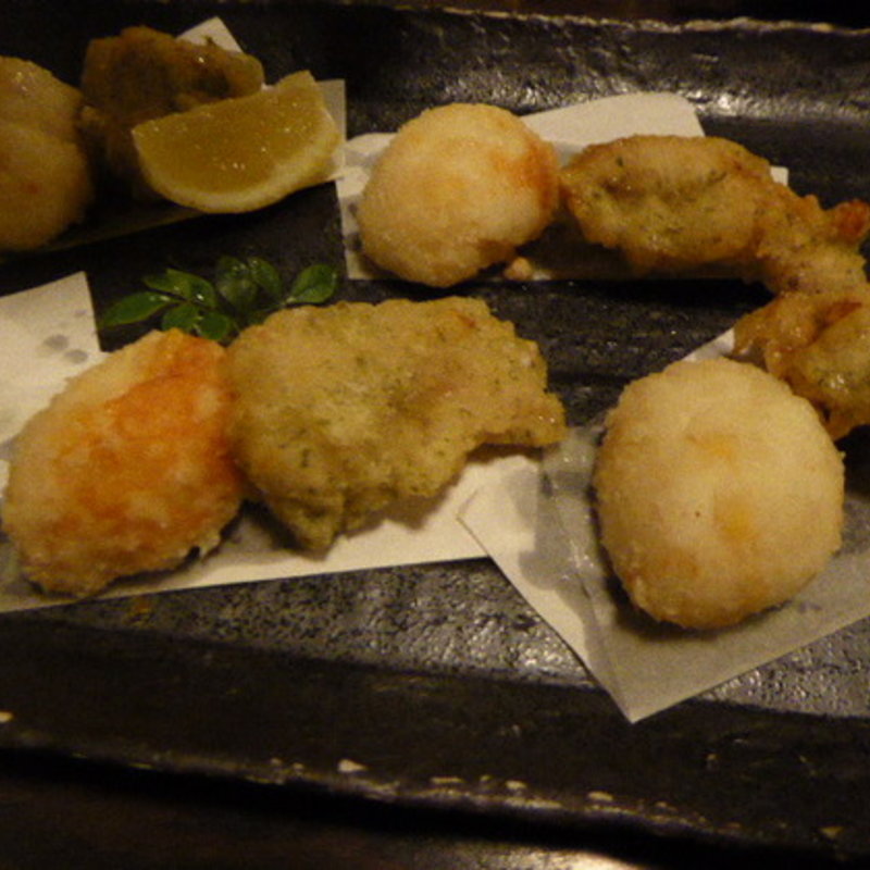 もろこし真丈と若鶏の磯部揚げ(天空の月 渋谷 （隠れ家個室ダイニング）)