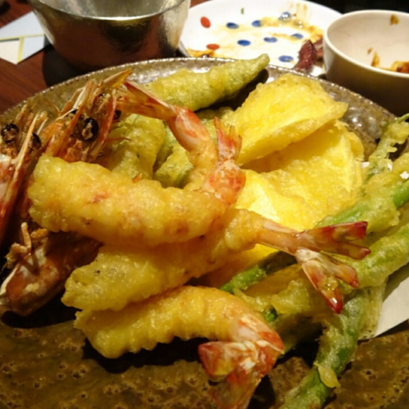 車海老の天ぷら(天草市場 島旅 馬車道本店 )