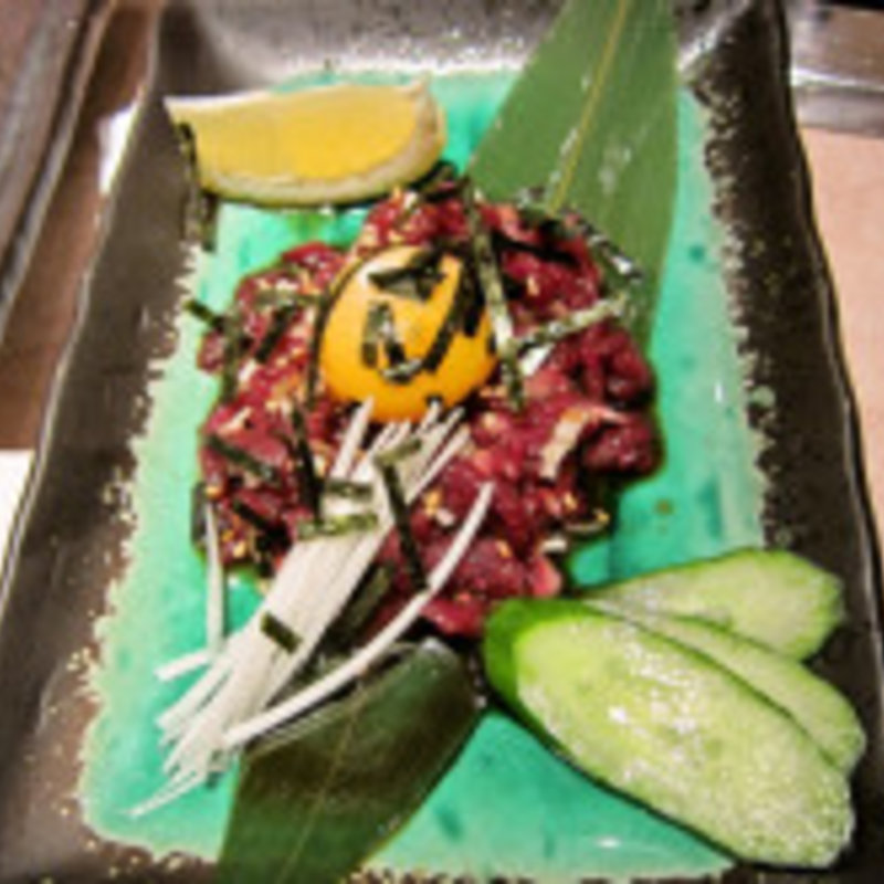 馬肉ユッケ(岩塩焼肉 天龍 金杉店)