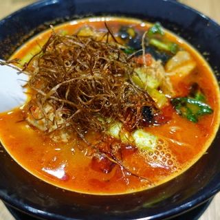 イカ墨ブラック アラビアータトマト麺(太陽のトマト麺 新宿東宝ビル店)