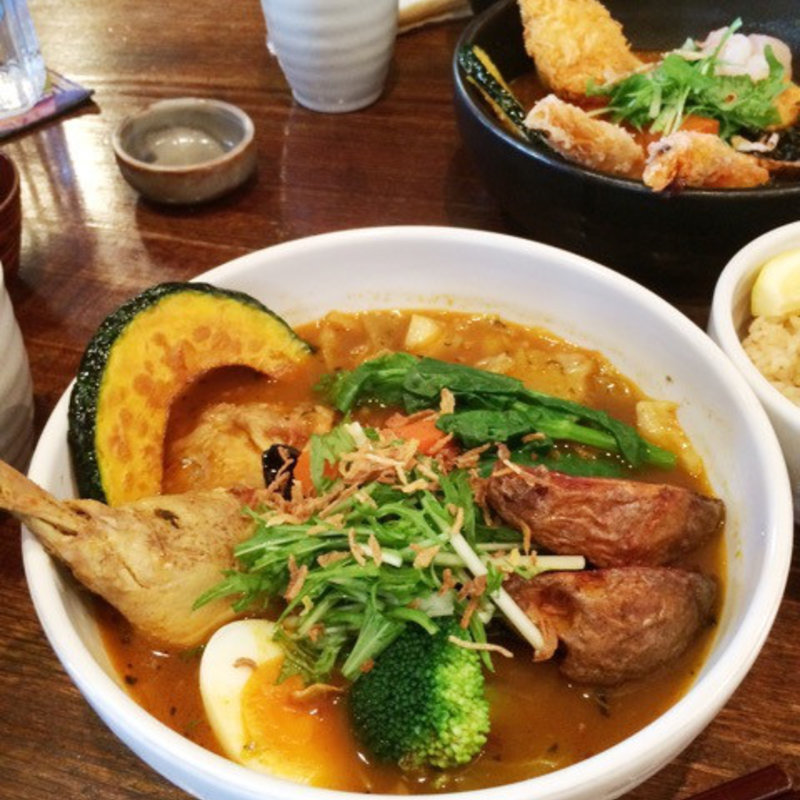 チキン＋季節野菜のカレー(奥芝商店 八王子田代城)