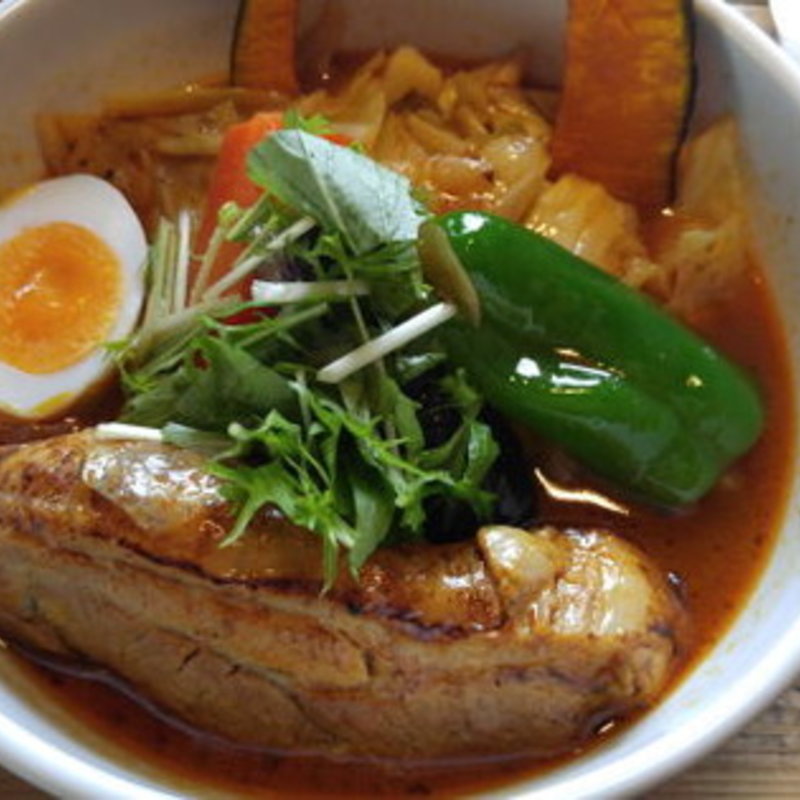 炙り角煮カリー(スープカレー奥芝商店 旭川亭)