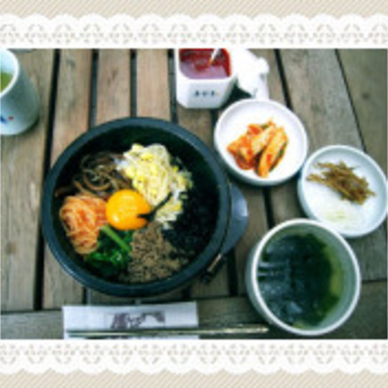 ビビンバとチヂミのセット(妻家房 阪急うめだ本店)