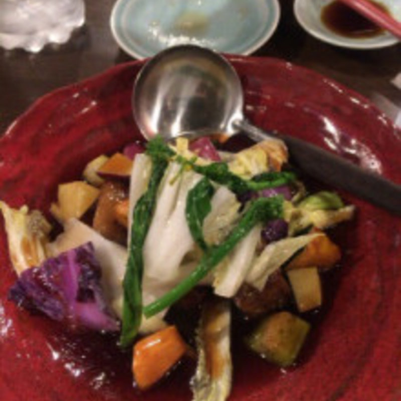 野菜たっぷり酢豚(門際飯荘)
