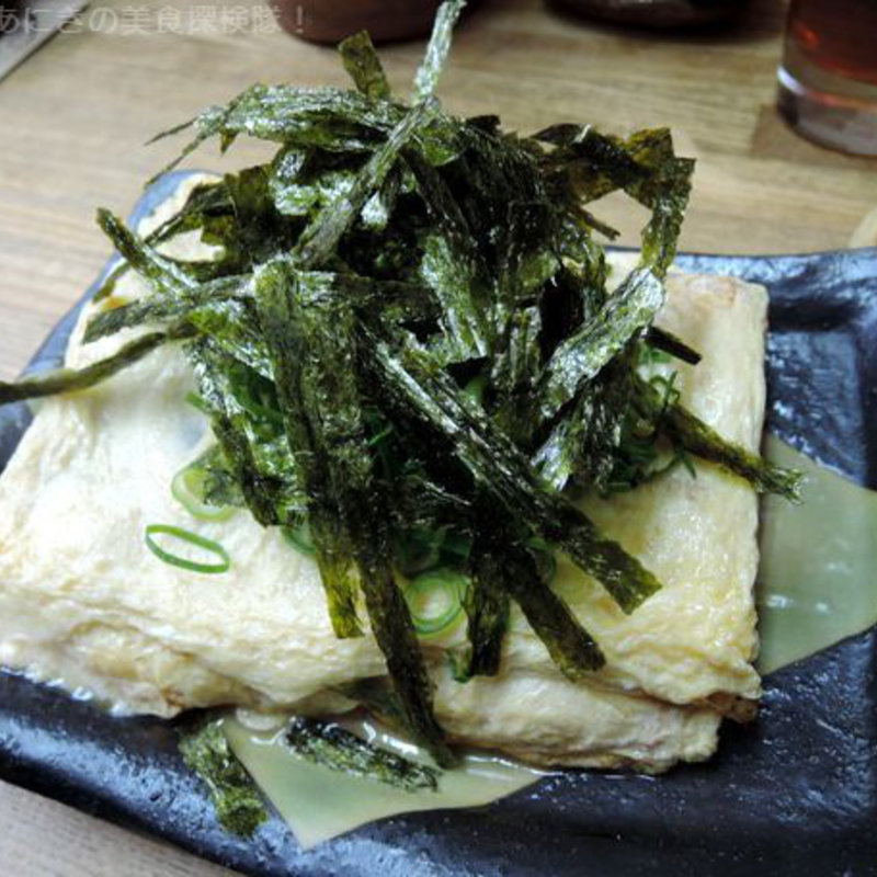 たこ・穴子のだし巻き(季節料理 藤原)