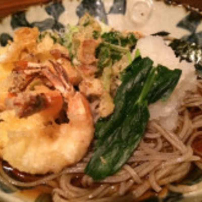 海老の天ぷらぶっかけ蕎(自家製粉石臼挽手打蕎麦 守破離 堂島店)
