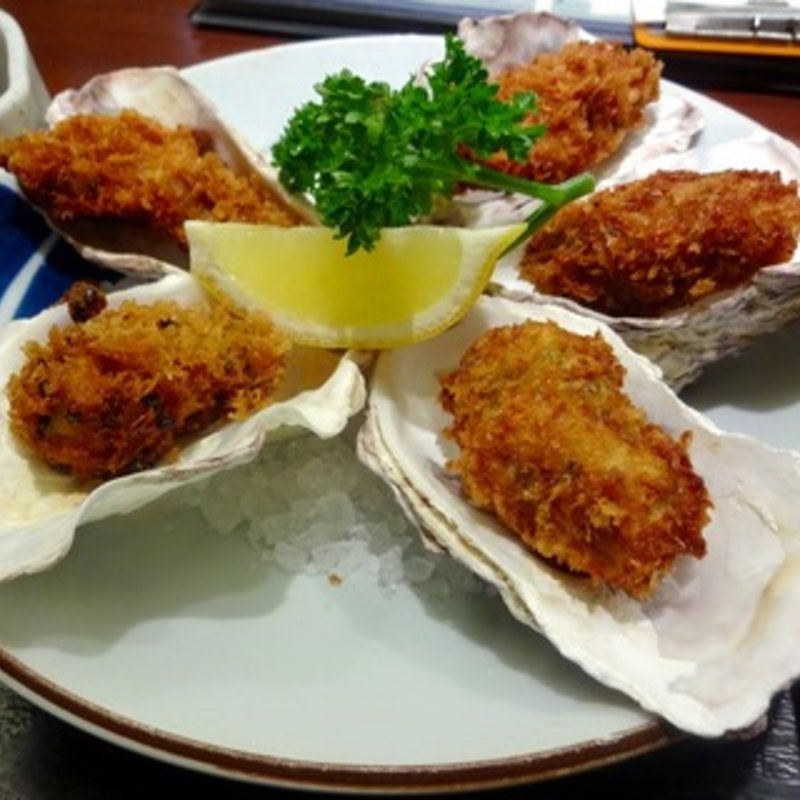 かきフライ定食(酔心)