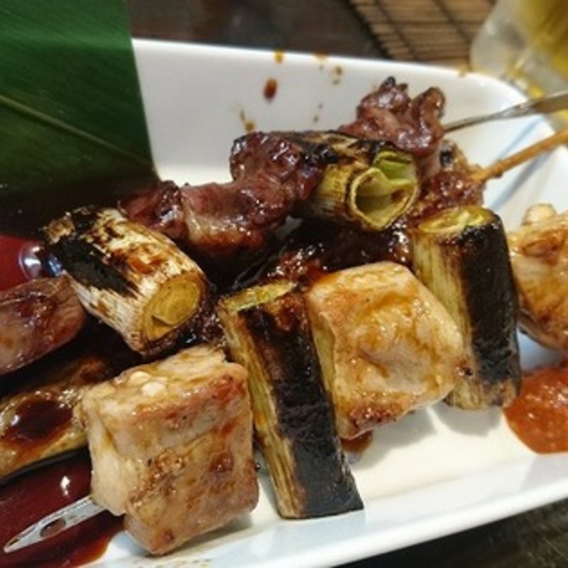 串焼き3本(定食居酒屋炭火焼のり八)