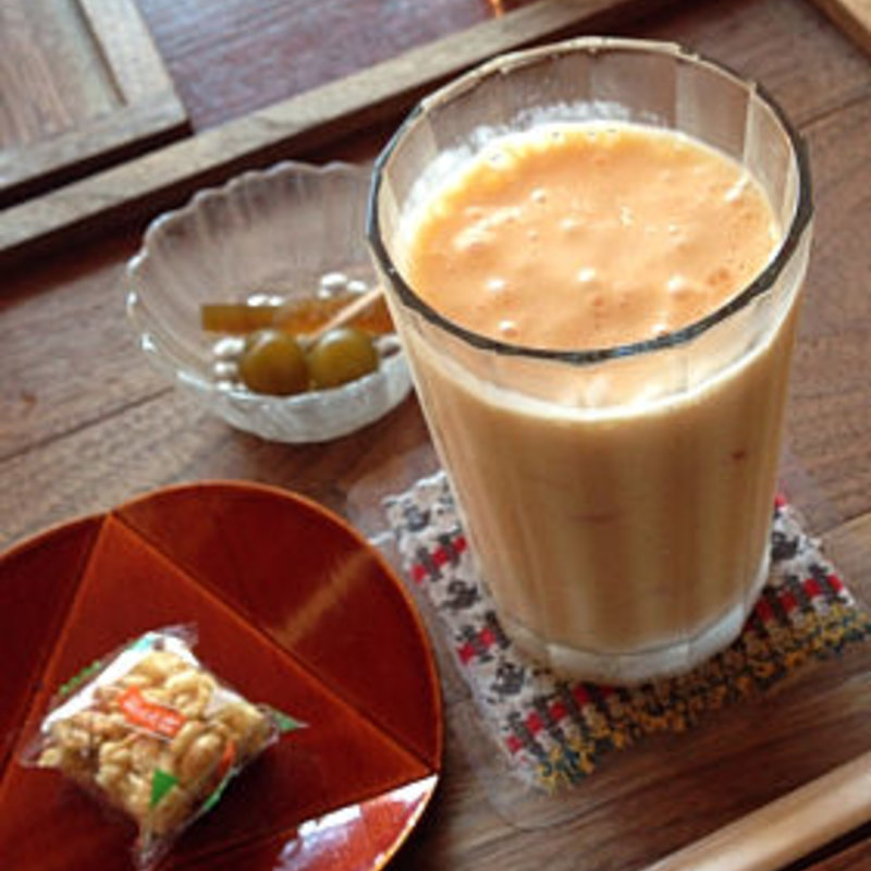 自家製柿シェイク(実家カフェ )