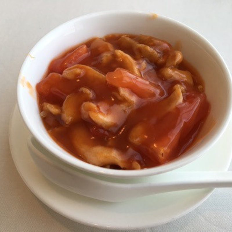 鶏肉細切り入りトマトのあんかけ炒飯(家全七福酒家 名古屋店)