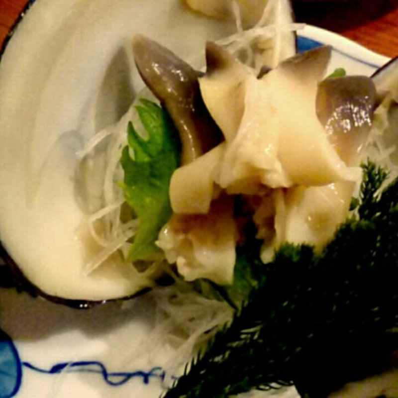 ホッキ刺し(家庭料理まさき)