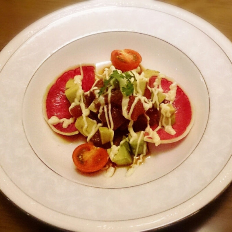 マグロとアボカドのカルパッチョ(寿しの清元 )
