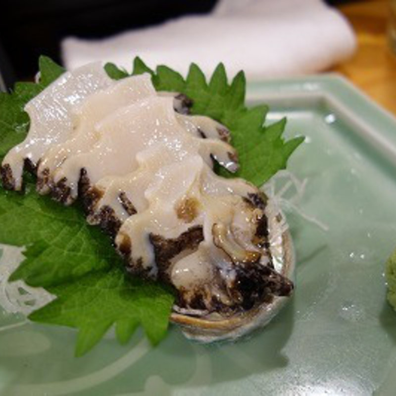 鮑刺し(寿司処・十五)