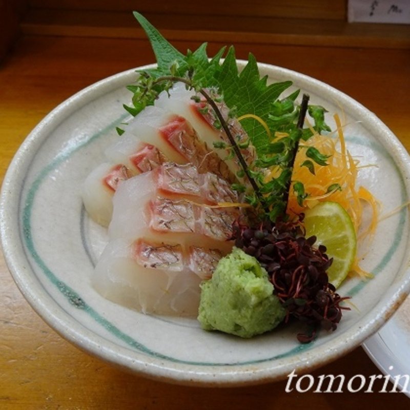 天然　真鯛のお造り(権太郎寿司)
