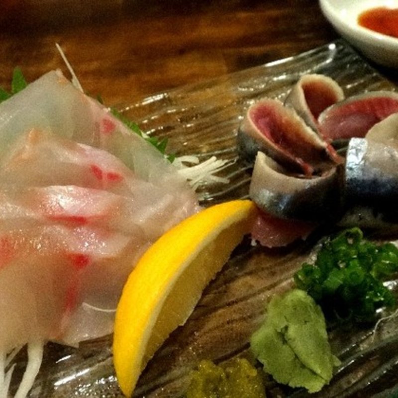 クエといわしの刺身(やまちゃん)