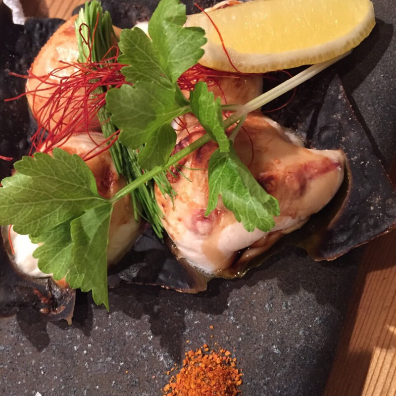 河豚白子焼き(すしBAR小路小路)