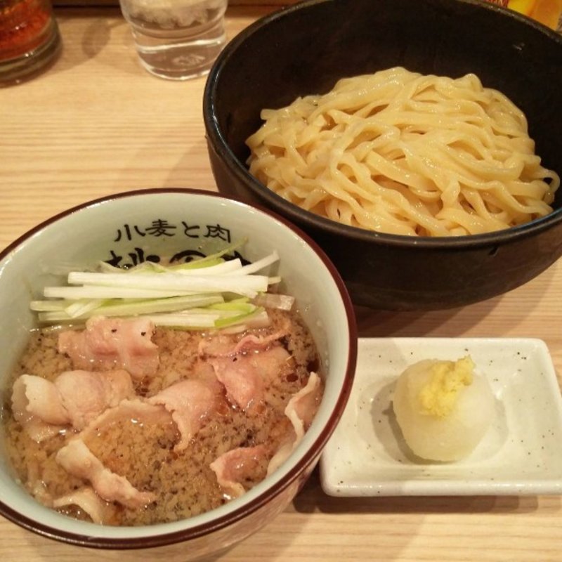 つけ麺 こってり醤油味 おろし添え(小麦と肉　桃の木 )