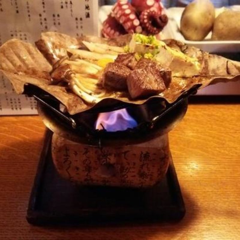 朴葉味噌ステーキ(居酒屋　金扇 （キンセン）)