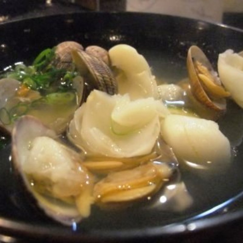アサリと百合根の酒蒸し(居酒屋てっぺい)