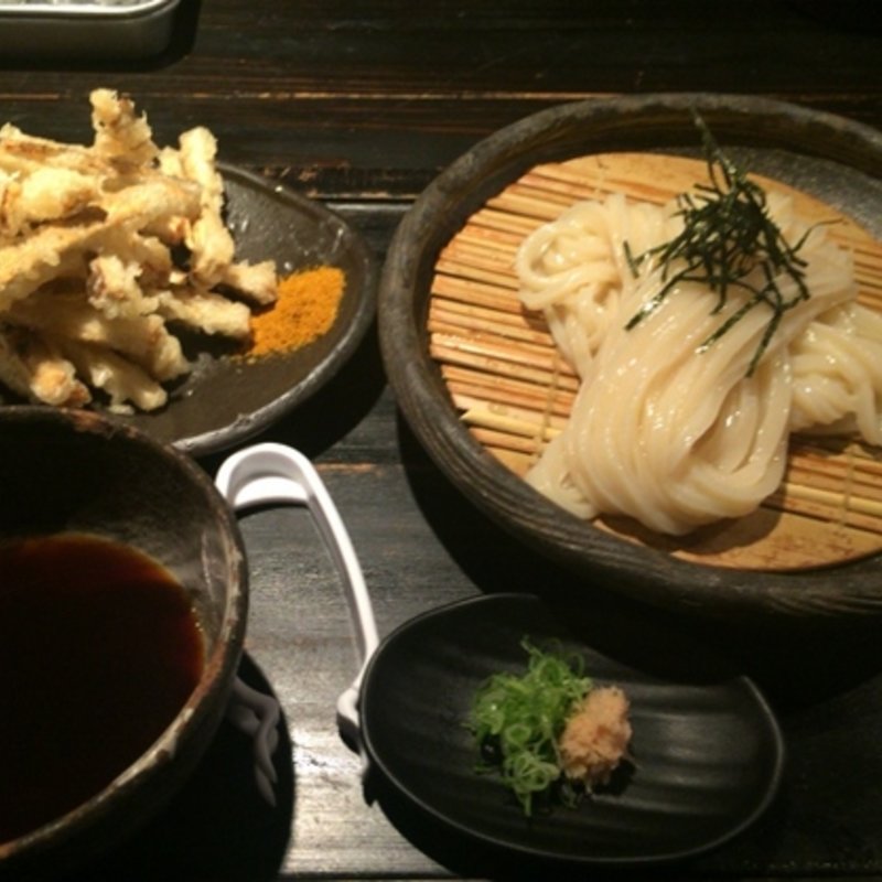 土ゴボウ天ざる(山元麺蔵 （やまもとめんぞう）)