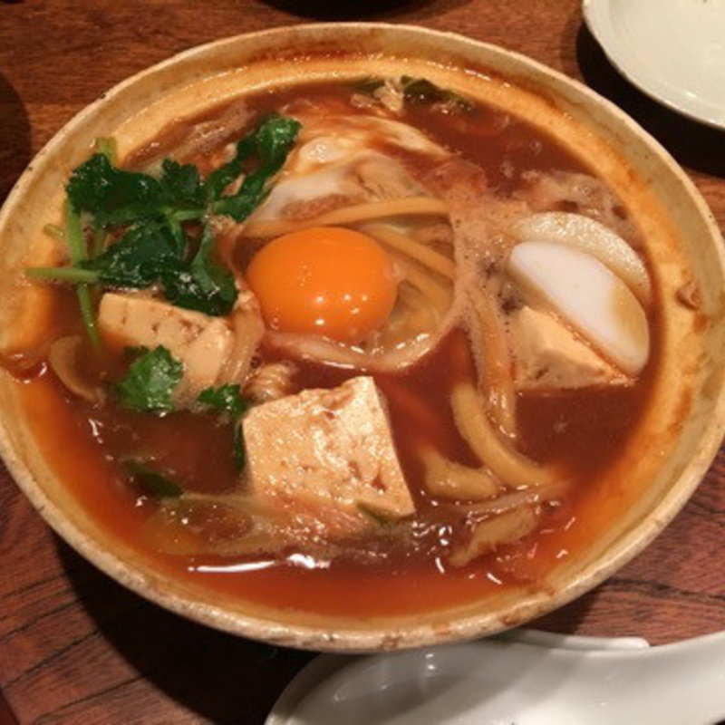 ササミと豆腐入り味噌煮込みうどん(山本屋本店 名古屋駅前店)