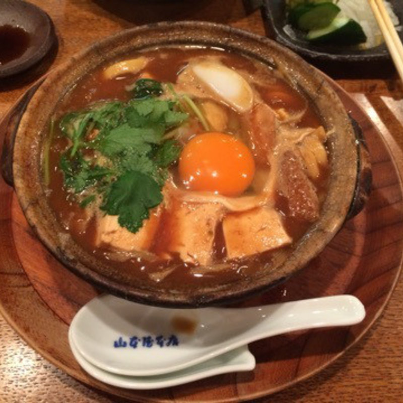 ササミとお豆腐の味噌煮込みうどん(山本屋本店)