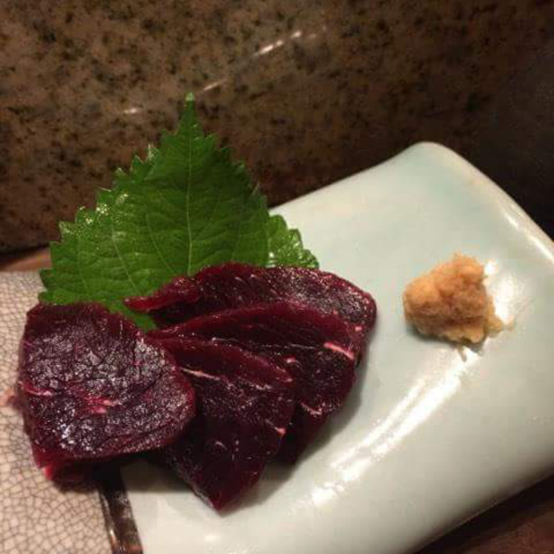 鯨のお造り(山海倶楽部)