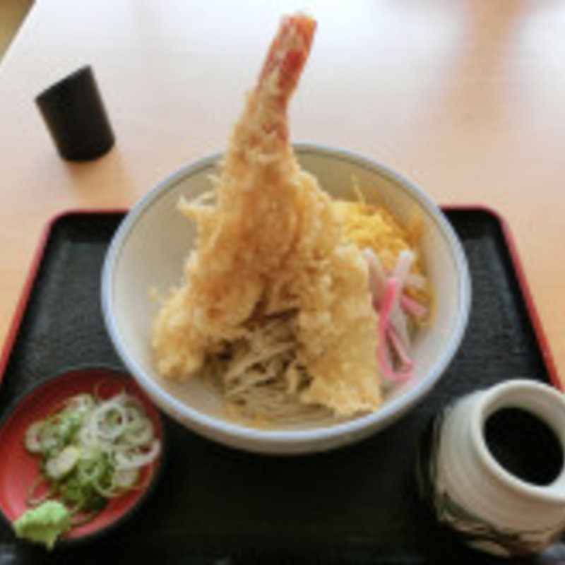 冷やしえび天そば(山都庵 )