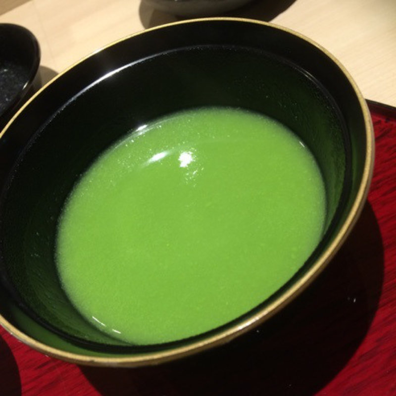 グリンピースのすり流し(島の恵みと喰らえ 匠～たくみ～ 大門浜松町店)