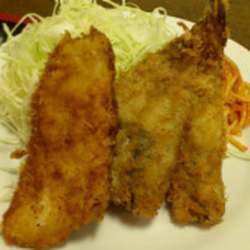 ハゼ、アジフライ定食(島田屋　川崎)