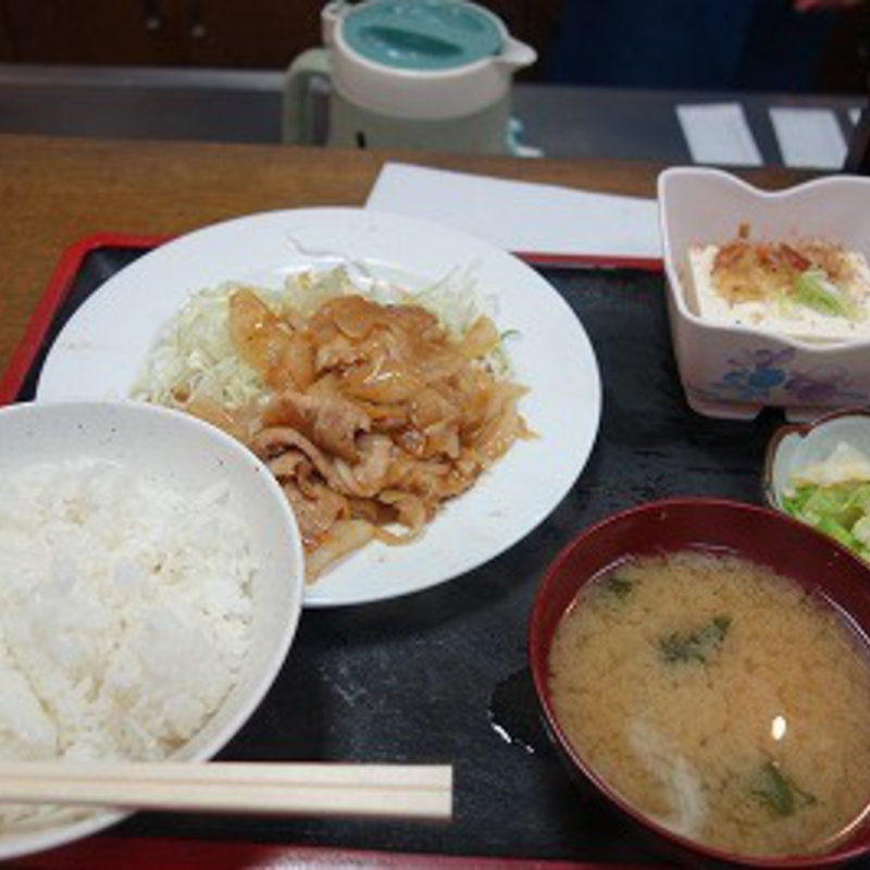 豚肉生姜焼き定食(島田屋　川崎)