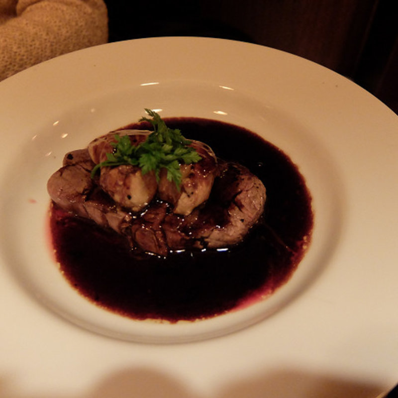 フォアグラと牛フイレのソテー(嵐 )