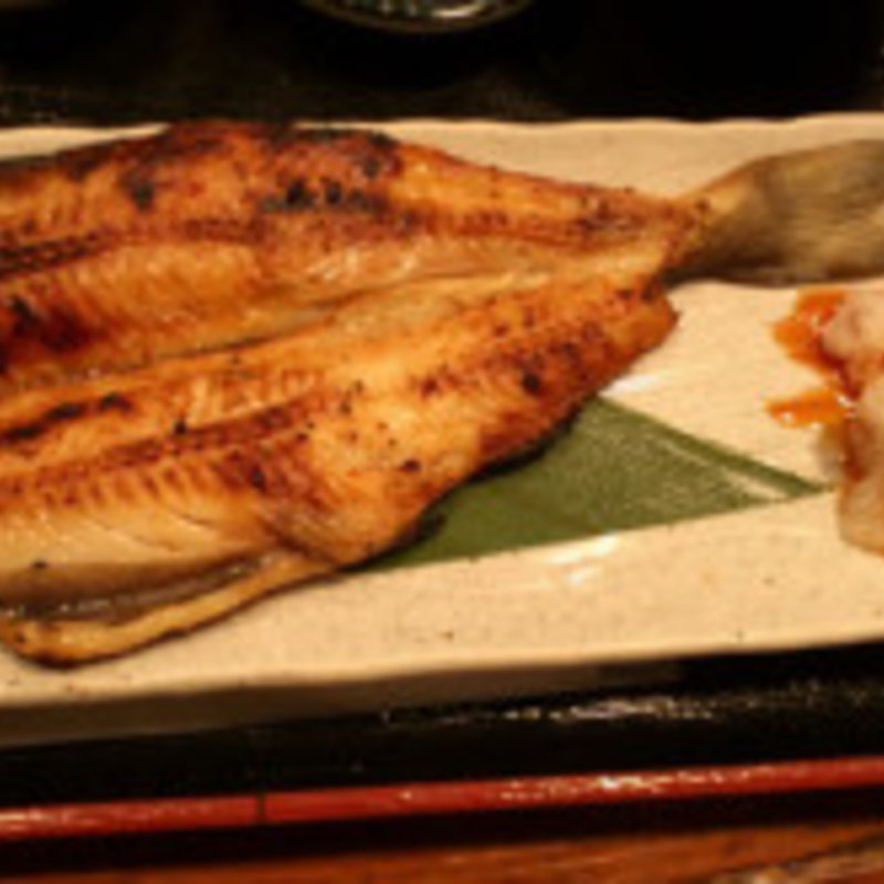 トロホッケ開き定食(川崎のひもの屋)