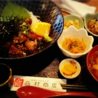 海鮮丼定食(市場レストラン西村商店)