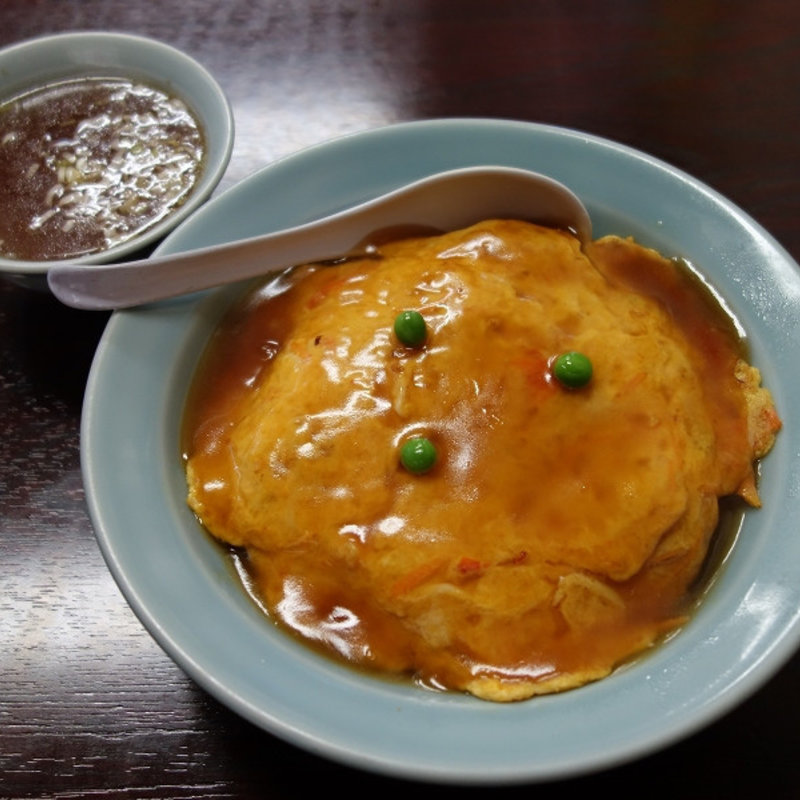 カニ玉かけごはん(（株）市場三幸)