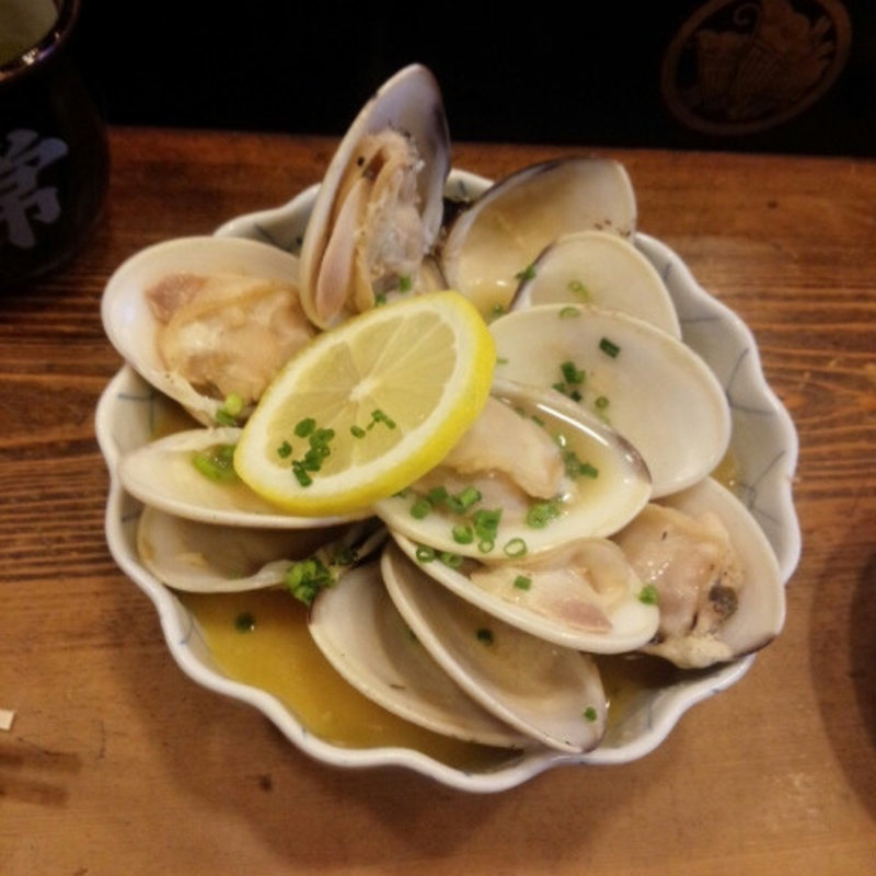 九十九里浜の蛤のバター蒸し(常鮨)