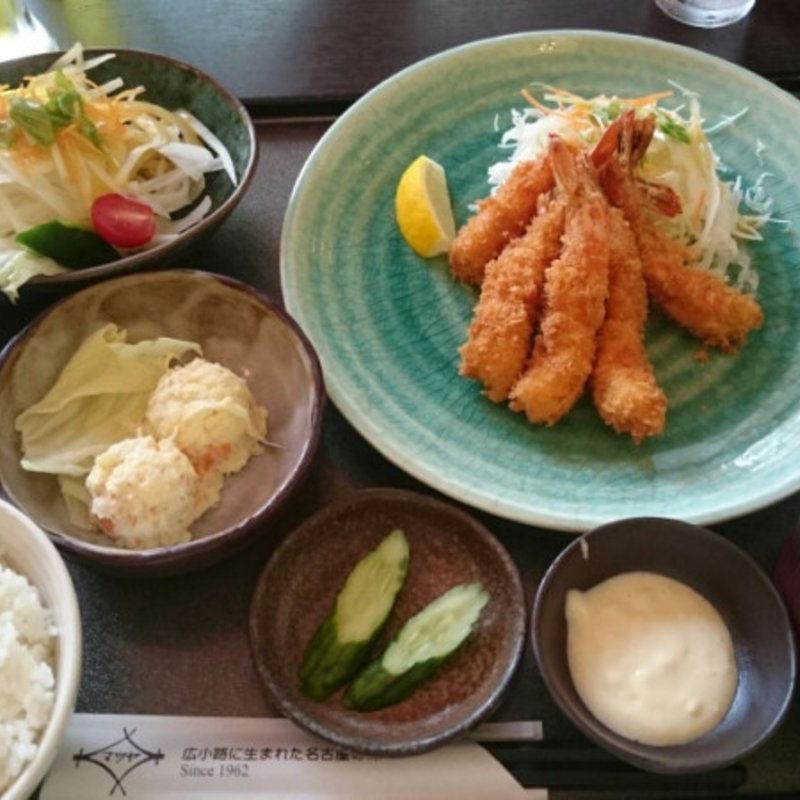 エビフライ定食(広小路キッチンマツヤ)