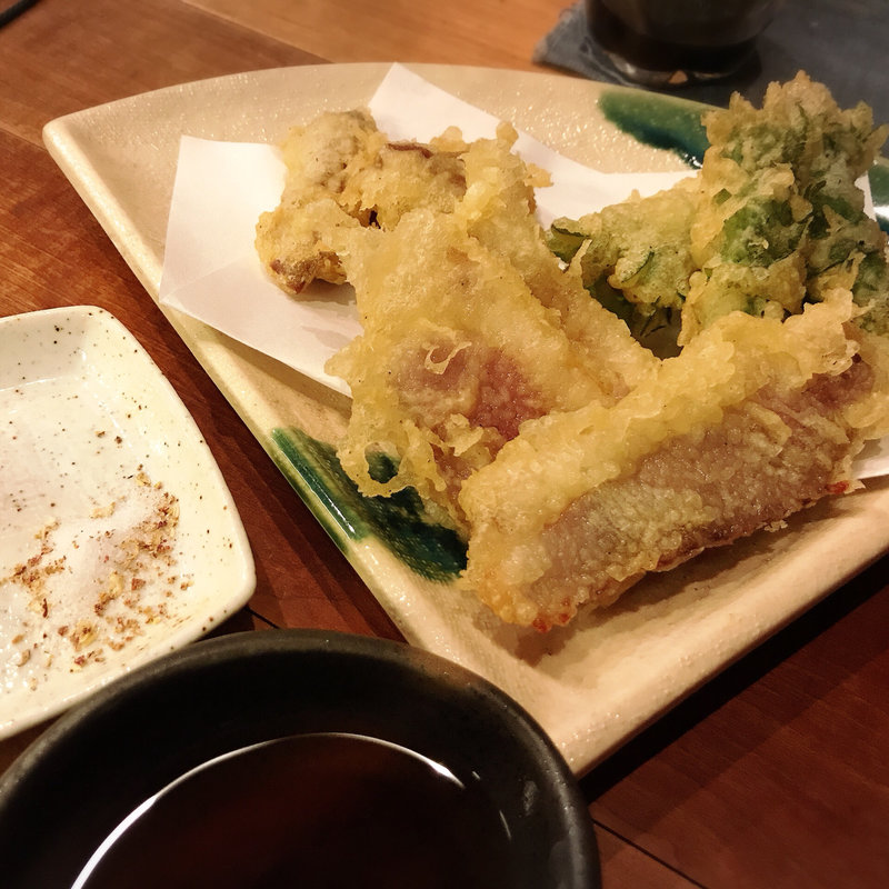 河内鴨 天ぷら(酒肴 かおりぐさ)